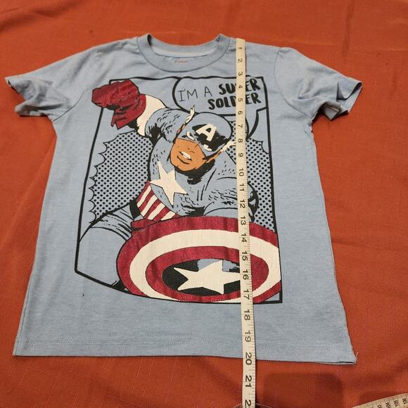 [Bundle of 3] Sz 6/7 Marvel Comic Boy's T-Shirts Captain America Black Panther - Picture 6 of 16